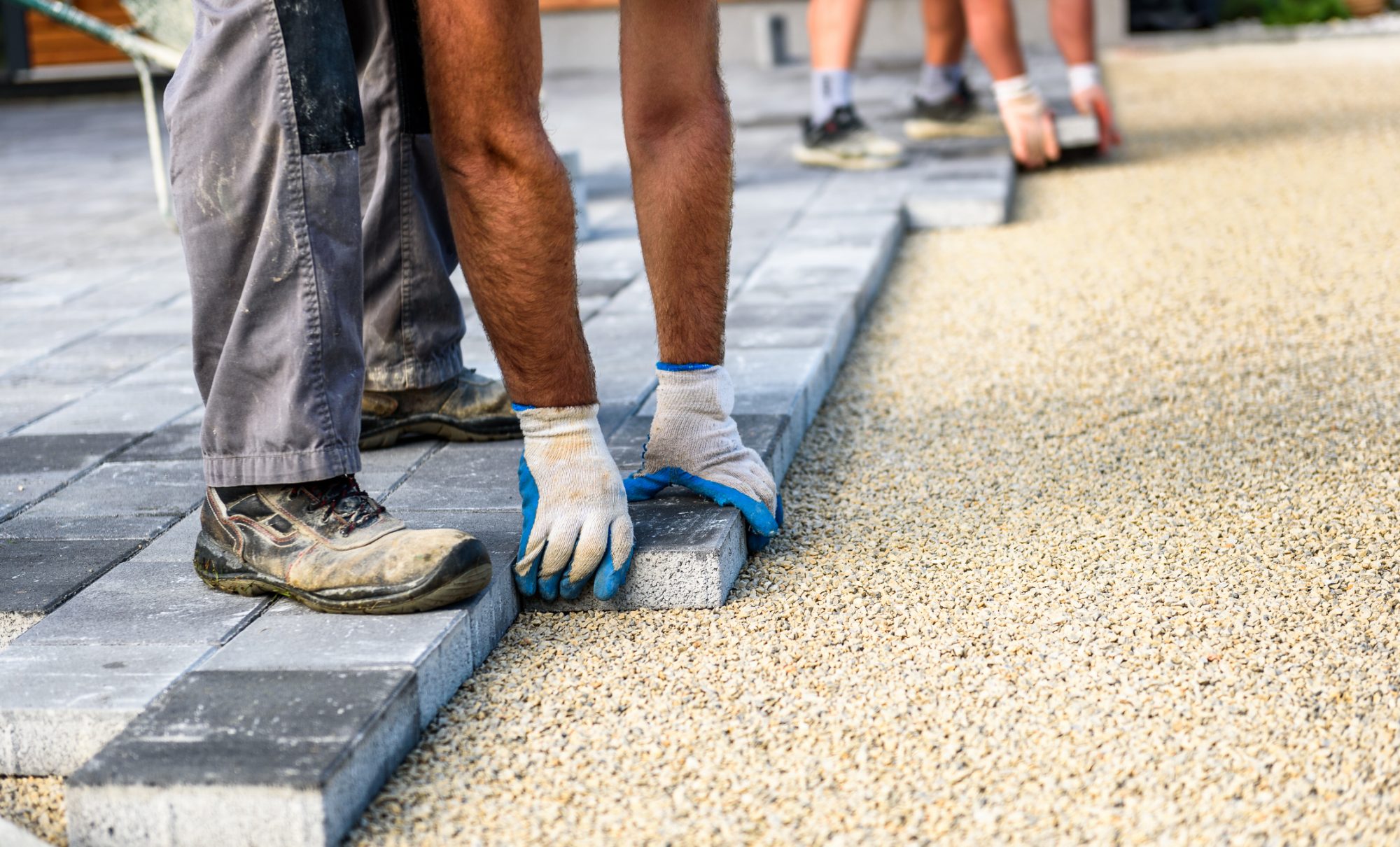 Black Paving Installation